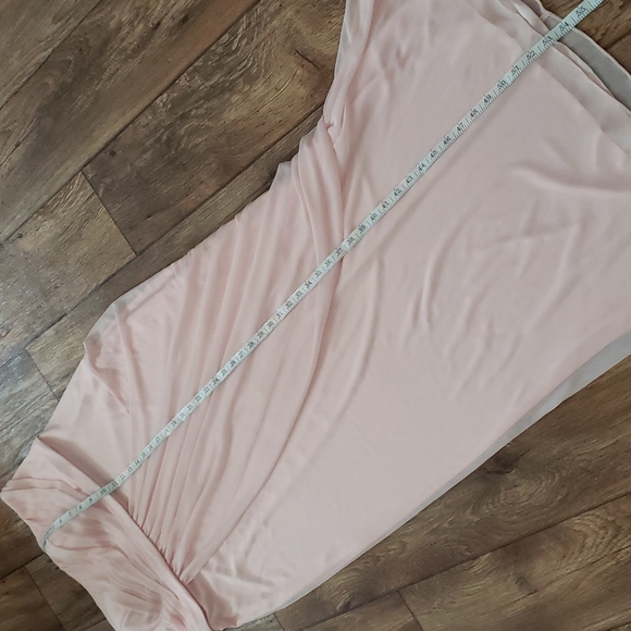 David's Bridal Blush Bridesmaids Formal Strapless Dress Woman Size 18 - Picture 4 of 7